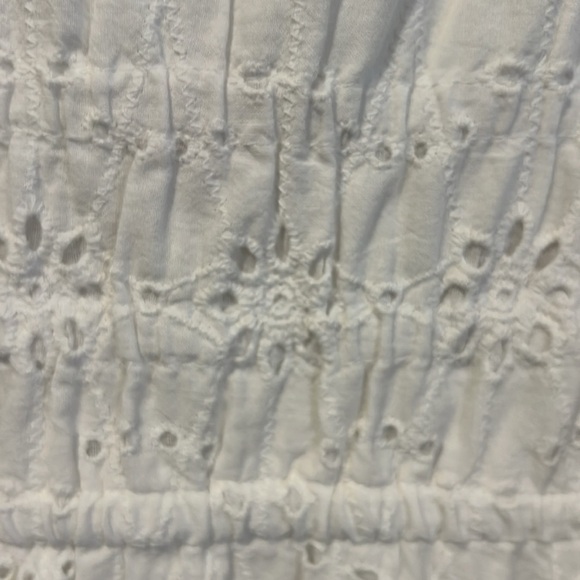 Nicole Miller New York Cotton Eyelet White Sleeveless A line Dress size small - Picture 8 of 10